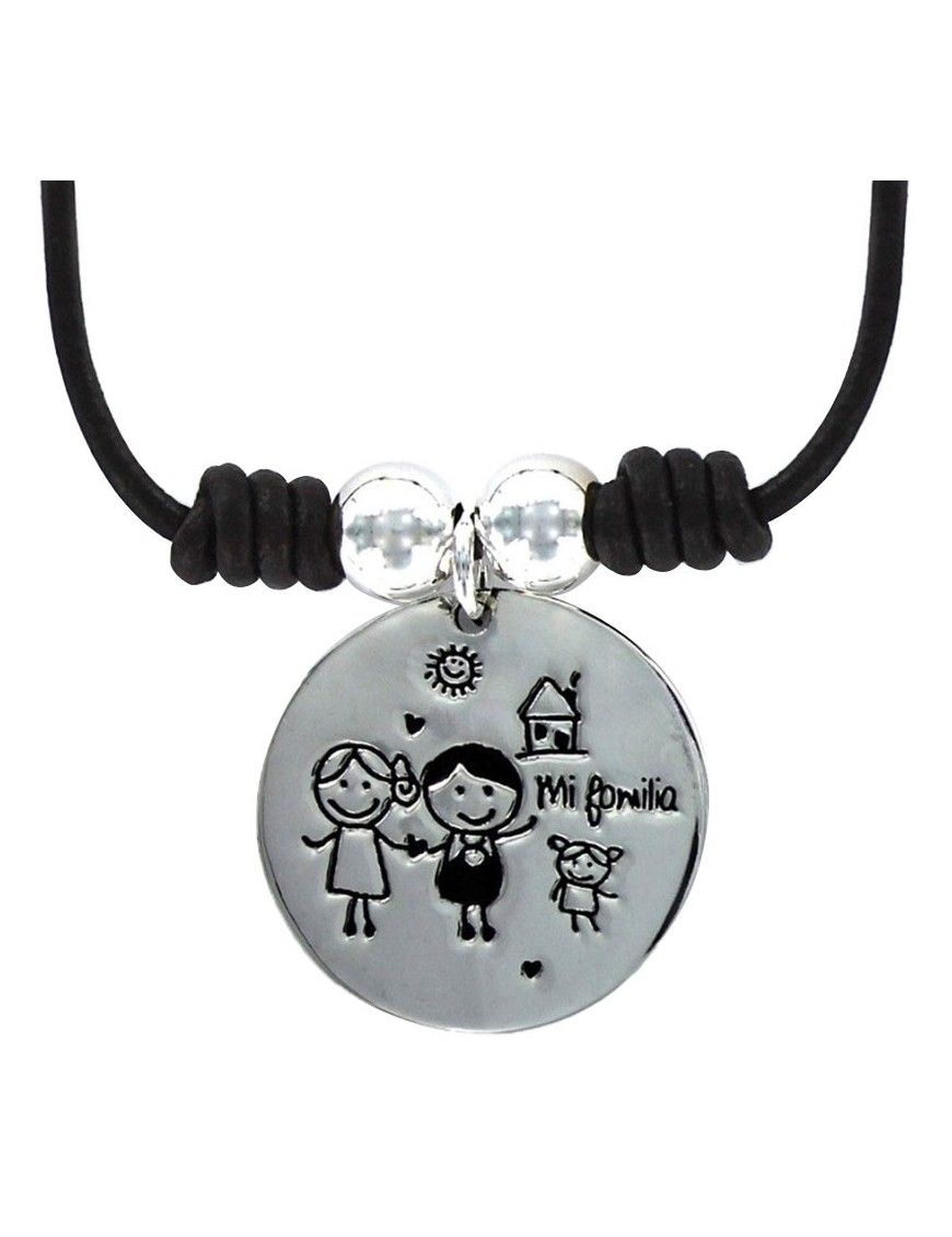 Collar Plata Mujer Mi familia 9087303