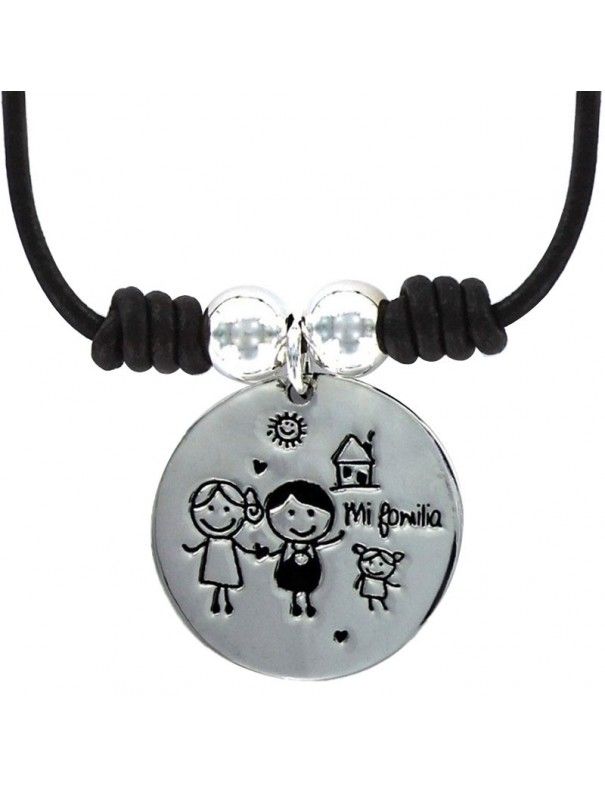 Collar Plata Mujer Mi familia 9087303