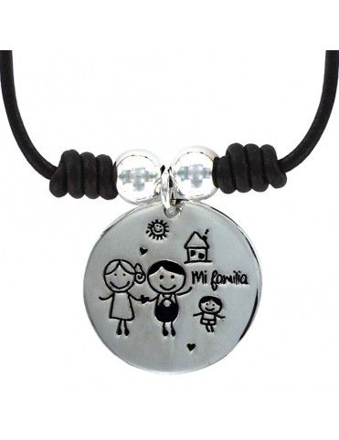 Collar Plata Mujer Mi familia 9087301
