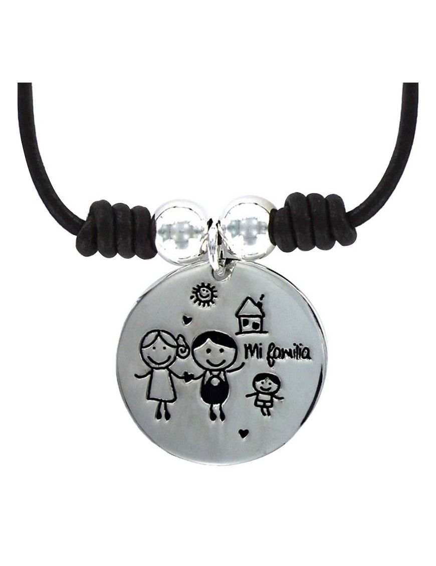 Collar Plata Mujer Mi familia 9087301