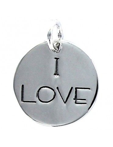Colgante plata Mujer I Love 9087104