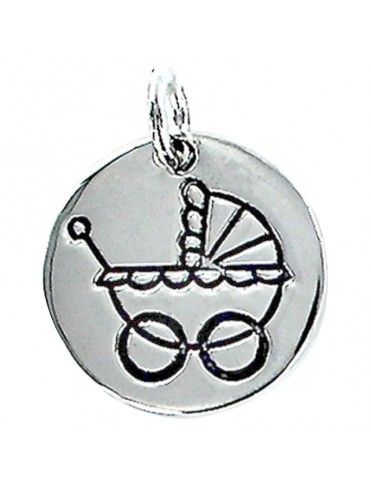 Colgante plata Mujer Carrito de bebé 9087109