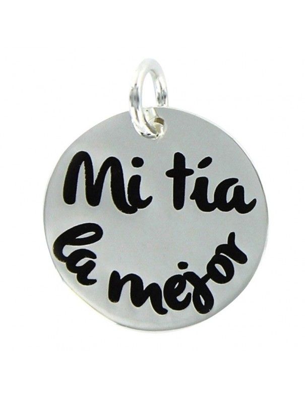 Colgante plata Mujer Mi tía es la mejor 9089852