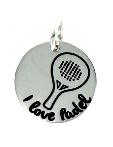 Colgante plata Mujer I love Padel 9089848