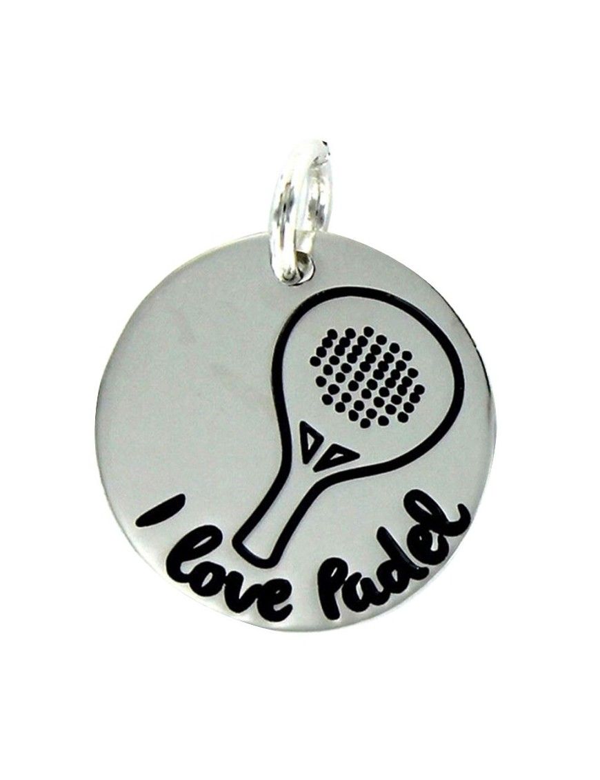 Colgante plata Mujer I love Padel 9089848