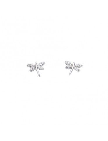 Pendientes Plata libélula mujer 21HR026CZ