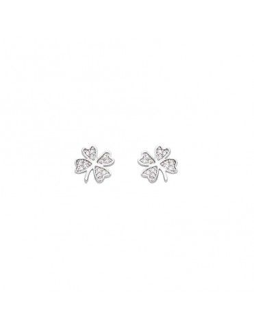 Pendientes Plata Trébol mujer 21ET048CZ