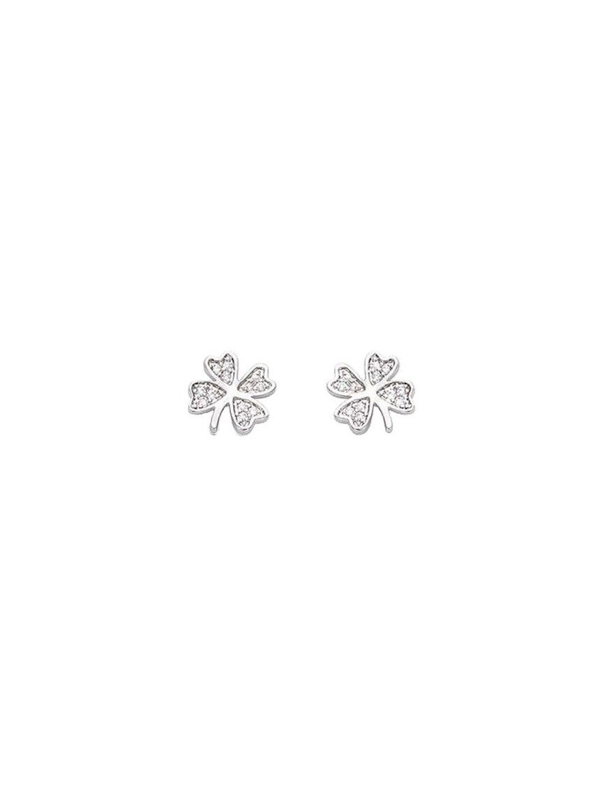 Pendientes Plata Trébol mujer 21ET048CZ