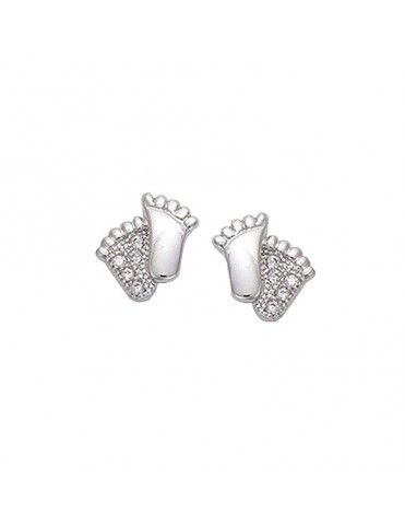 Pendientes Plata Pies mujer 21ET163CZ