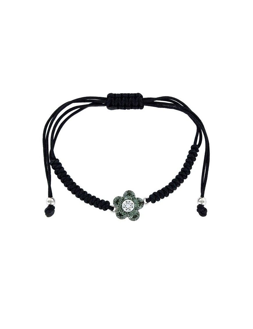 Pulsera Plata Mujer Flor gris 9097622