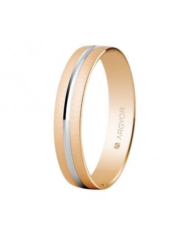 Alianza Oro bicolor 18K 18-5C41474R