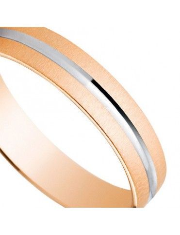 Alianza Oro bicolor 18K 18-5C41474R