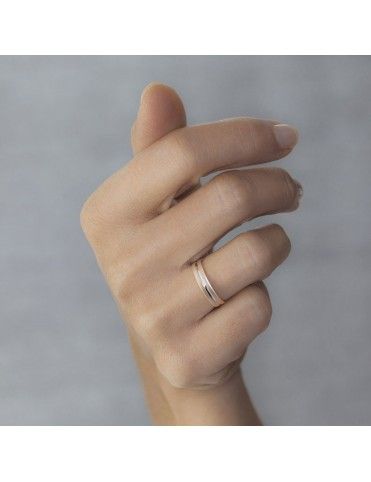 Alianza Oro bicolor 18K 18-5C41474R