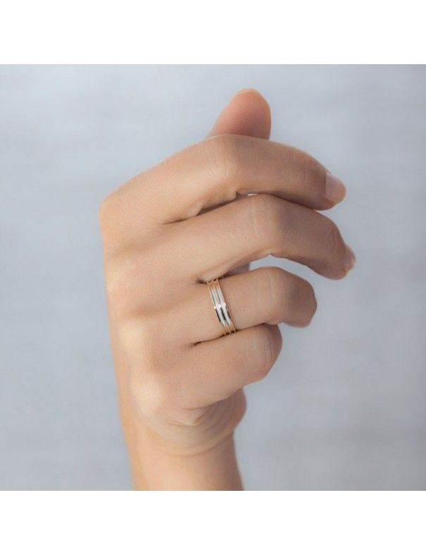 Alianza Oro bicolor 18K 18-5140210R