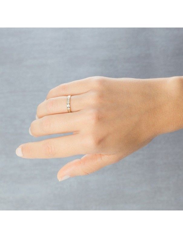 Alianza Oro bicolor 18K 18-5230463