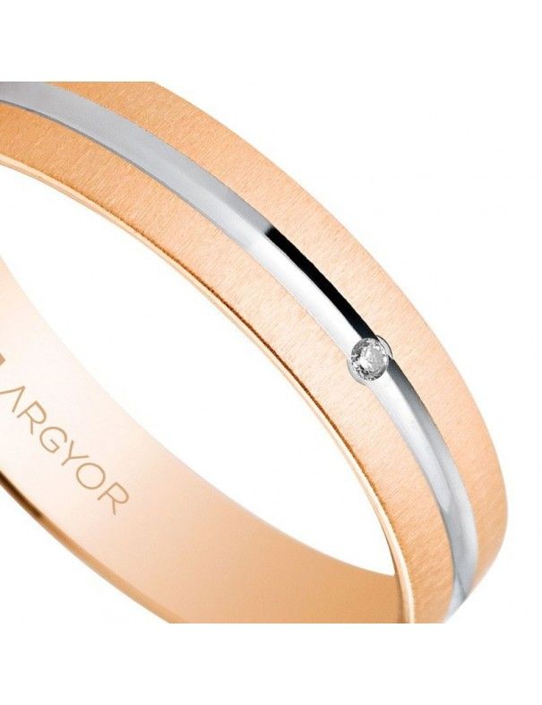 Alianza Oro bicolor 18K 18-5C41474RD