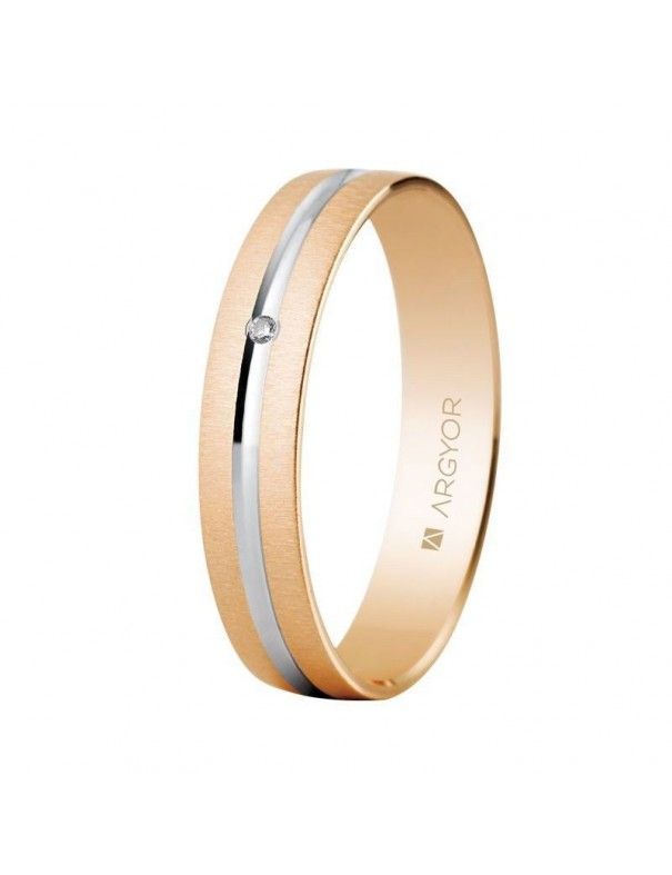 Alianza Oro bicolor 18K 18-5C41474RD
