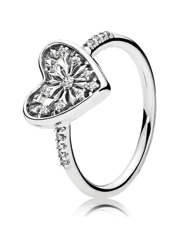 Anillo Pandora Plata corazón 196371CZ-54