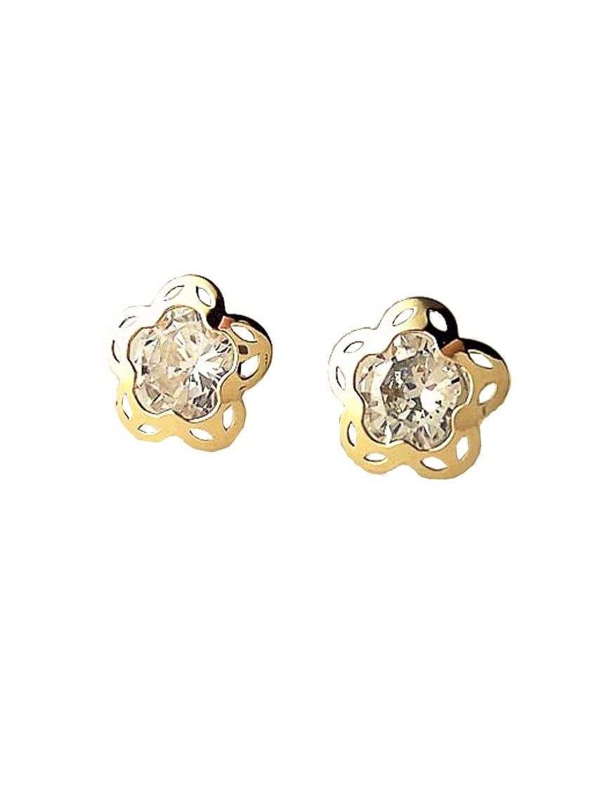 Pendientes Oro 18 Klts. niña margarita 61A3302