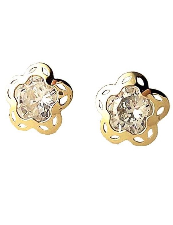 Pendientes Oro 18 Klts. niña margarita 61A3302