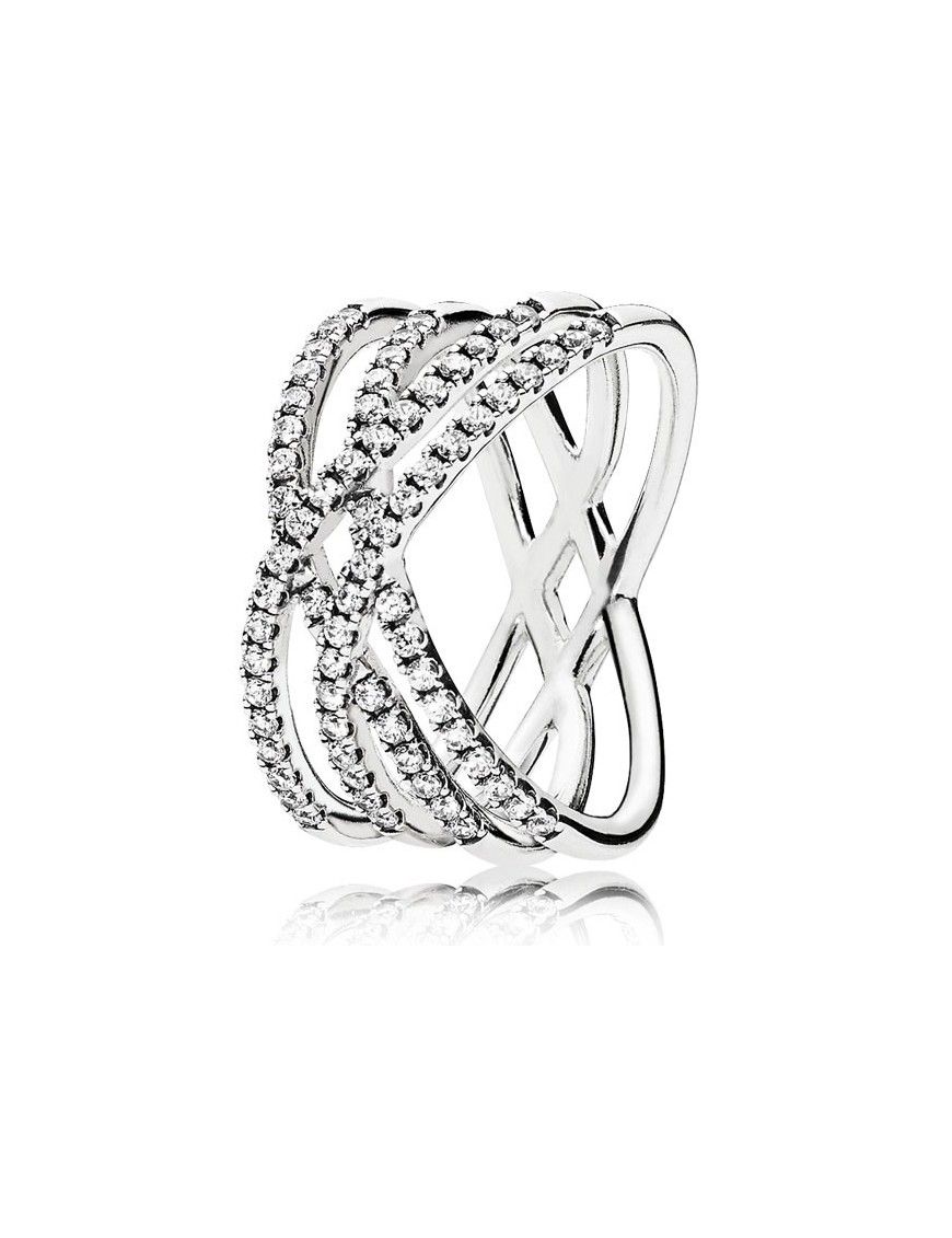 Anillo Pandora Plata corazones 196401CZ-56