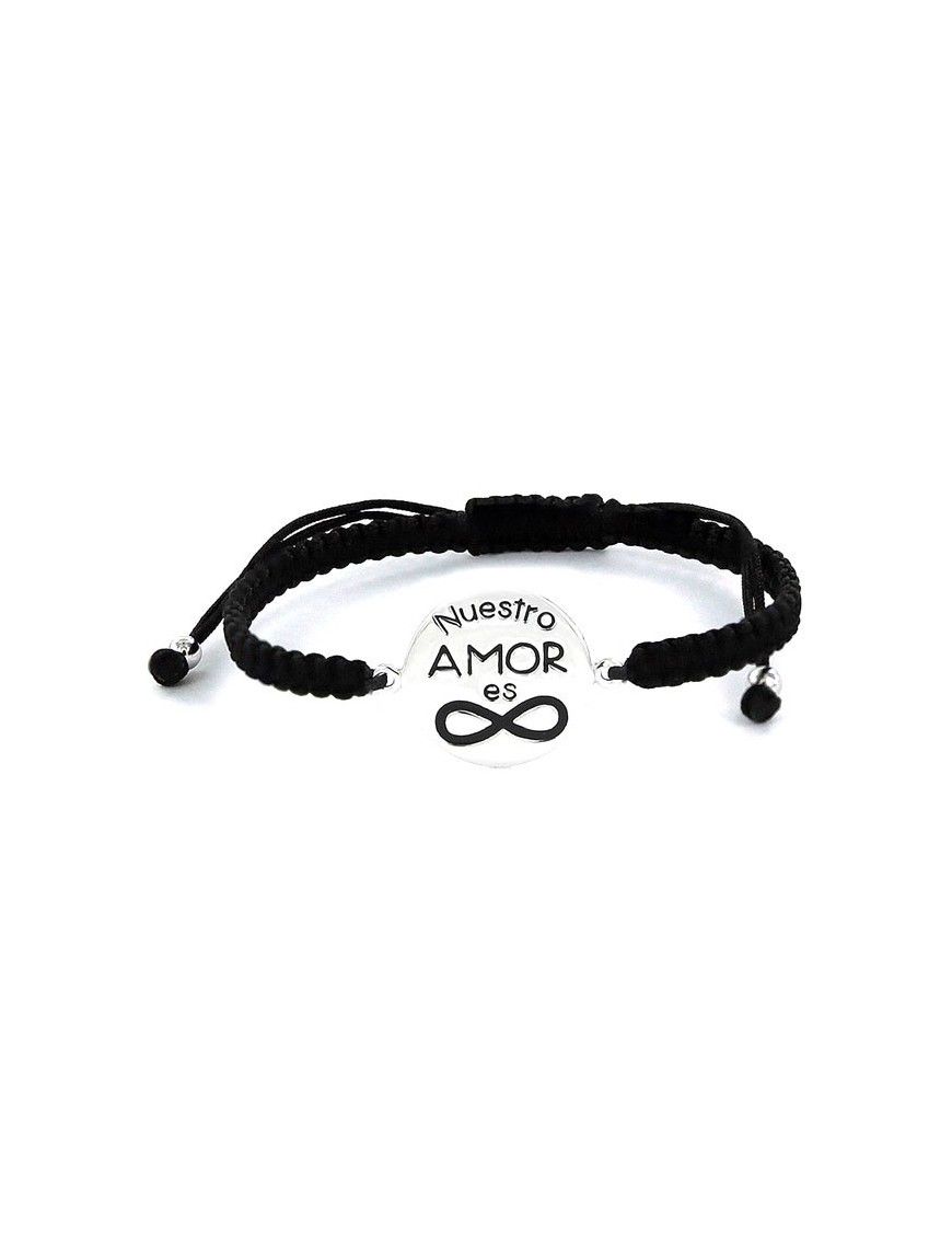 Pulsera Plata Mujer Nuestro Amor es infinito 9100175