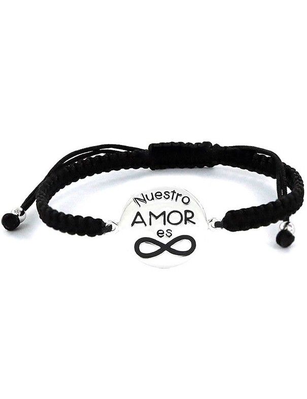 Pulsera Plata Mujer Nuestro Amor es infinito 9100175