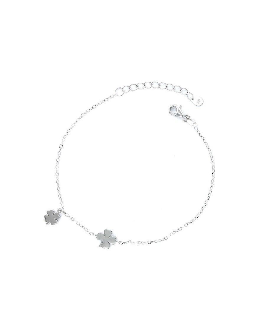 Pulsera Plata Mujer Trebol 9100483