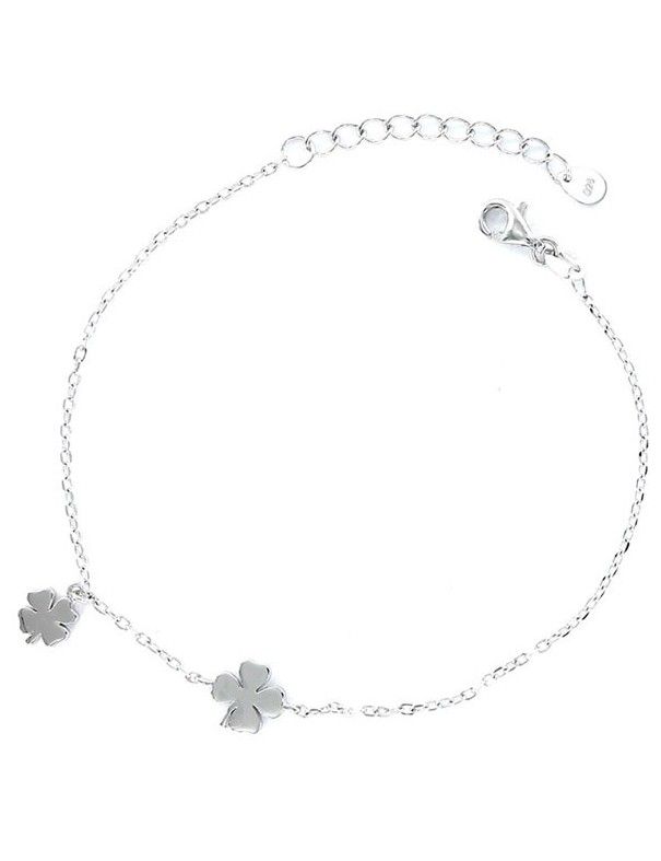 Pulsera Plata Mujer Trebol 9100483