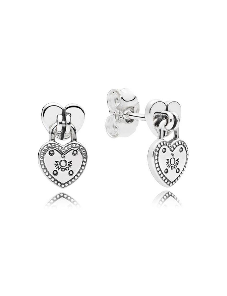 Pendientes Pandora Plata Candado 296575