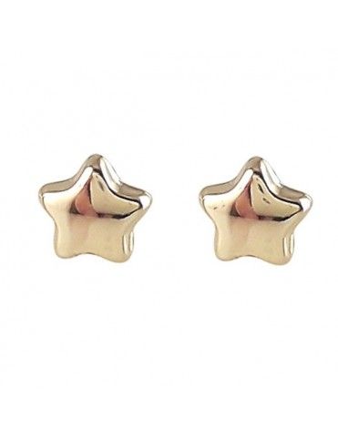 Pendientes Oro 18 Klts. niña estrella 45A5100