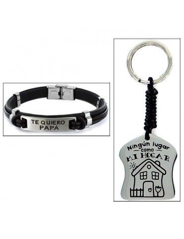Estuche Papá pulsera+ llavero Mi Hogar 9101916