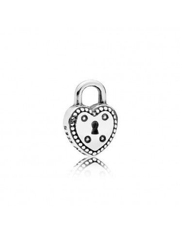 Collar Pandora Plata Locket llave corazón+ 2 petites 396584FPC-80&7965698&793668