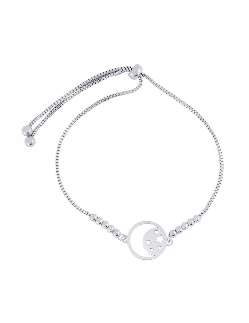 Pulsera Anartxy Acero Mujer APU801PL Luna Estrellas
