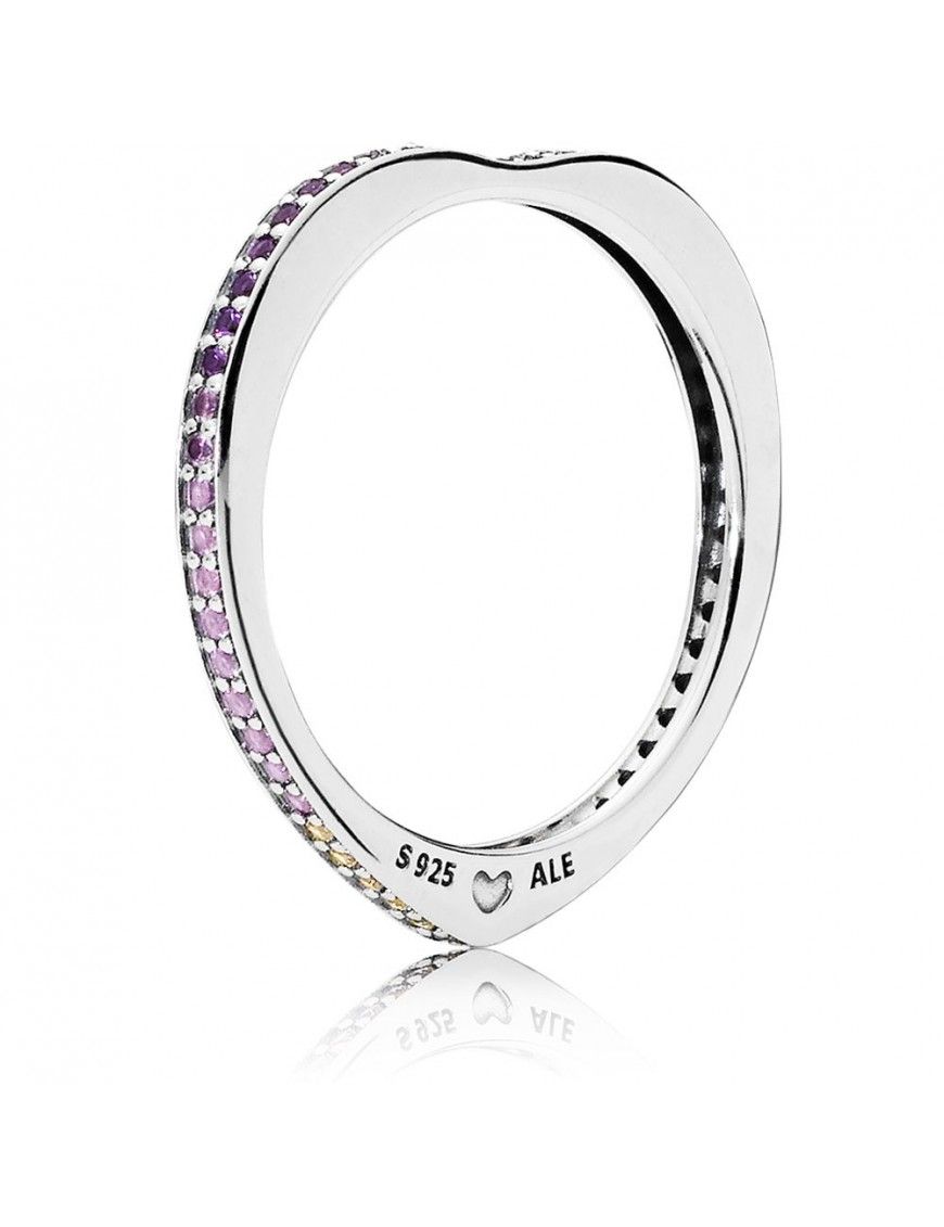 Anillo Pandora Plata Arcor de Amor Multicolor 197095NRPMX-52