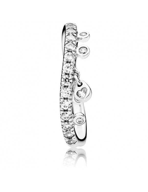 Anillo Pandora Plata Gotas Chandelier 197108CZ-52