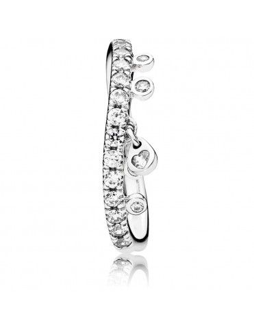 Anillo Pandora Plata Gotas Chandelier 197108CZ-54