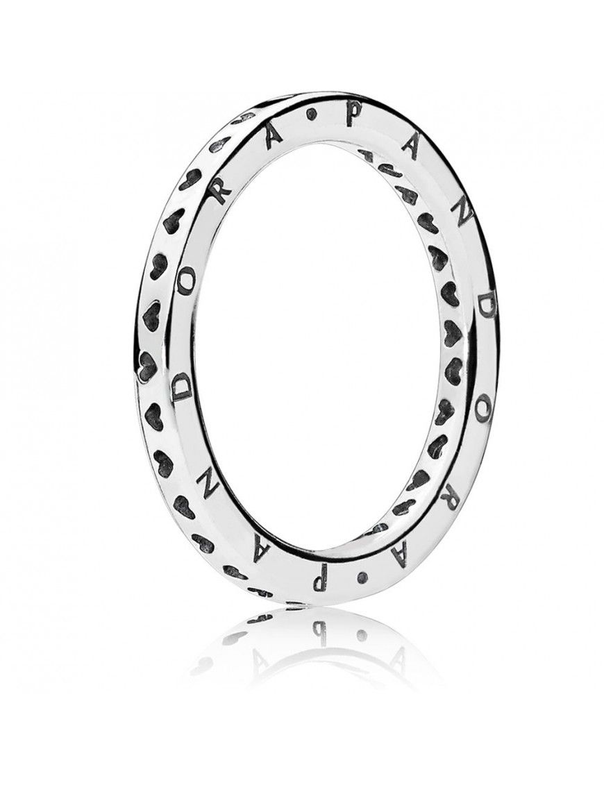 Anillo Pandora Plata corazones logo 197133CZ-52