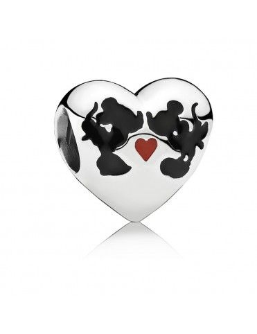Charm Pandora Plata Corazón Minnie&Mickey 791443ENMX