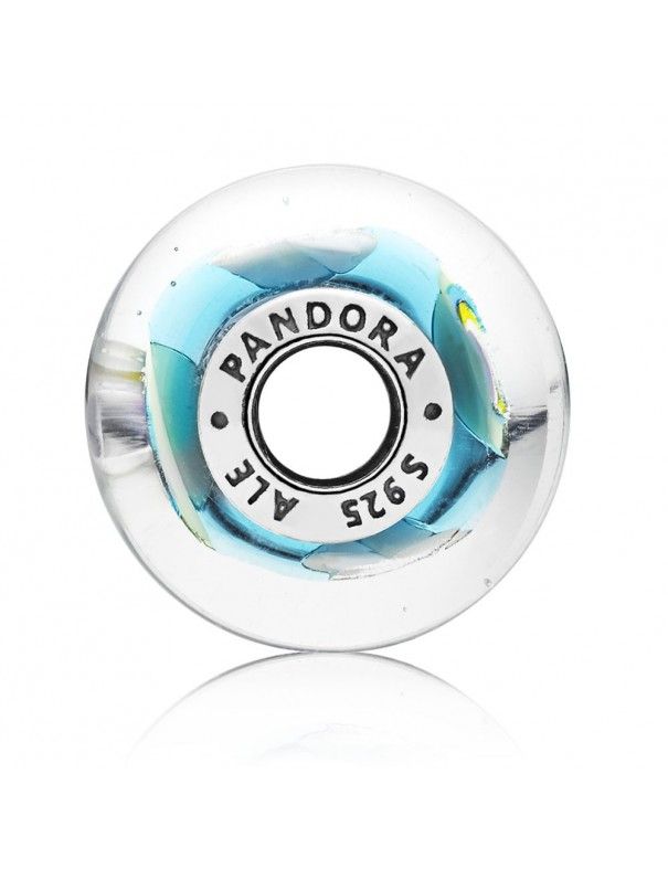 Charm Pandora Plata Murano Arco Iris Iridiscente 797013