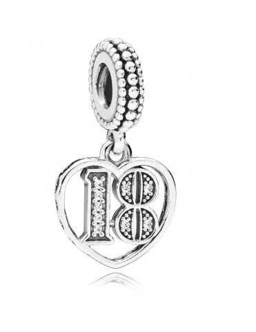 Charm Pandora Plata 18 años de Amor 797262CZ