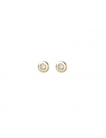 Pendientes Oro 18 Klts. niña circonitas 1A1804/5