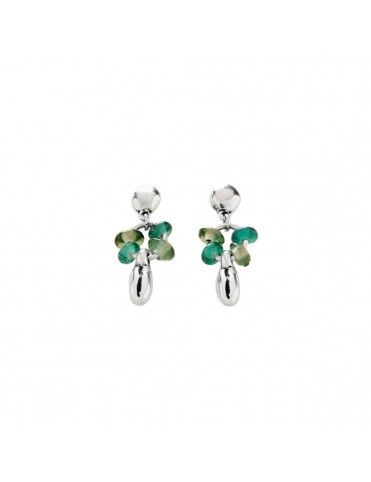 Pendientes Uno de 50 Metal Mujer Raices PEN0545VRDMTL0U