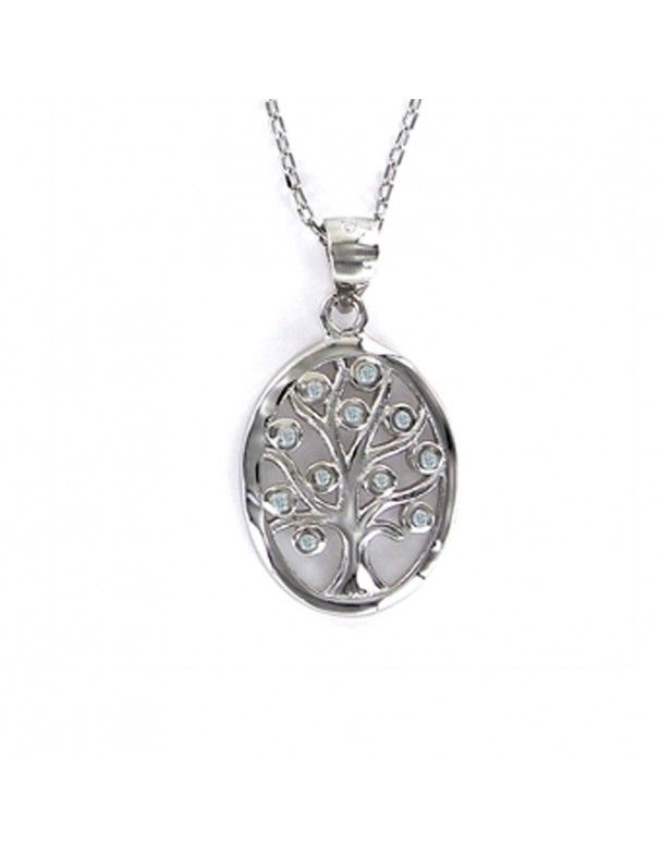 Collar Plata Mujer Árbol de la Vida 9101397