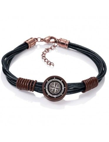 Pulsera Viceroy Piel y Acero Hombre 75022P09011