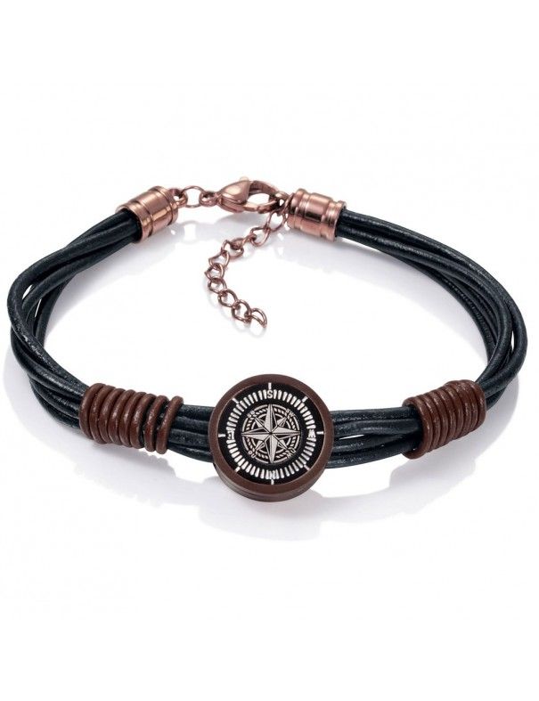 Pulsera Viceroy Piel y Acero Hombre 75022P09011