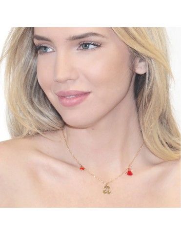 Collar Anartxy Acero Mujer COA476D Cerezas