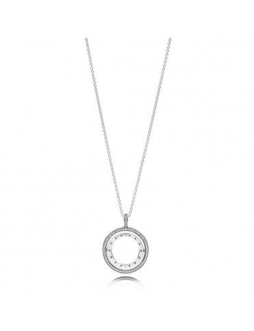 Collar Pandora Plata Corazones Girando 45397410CZ-60