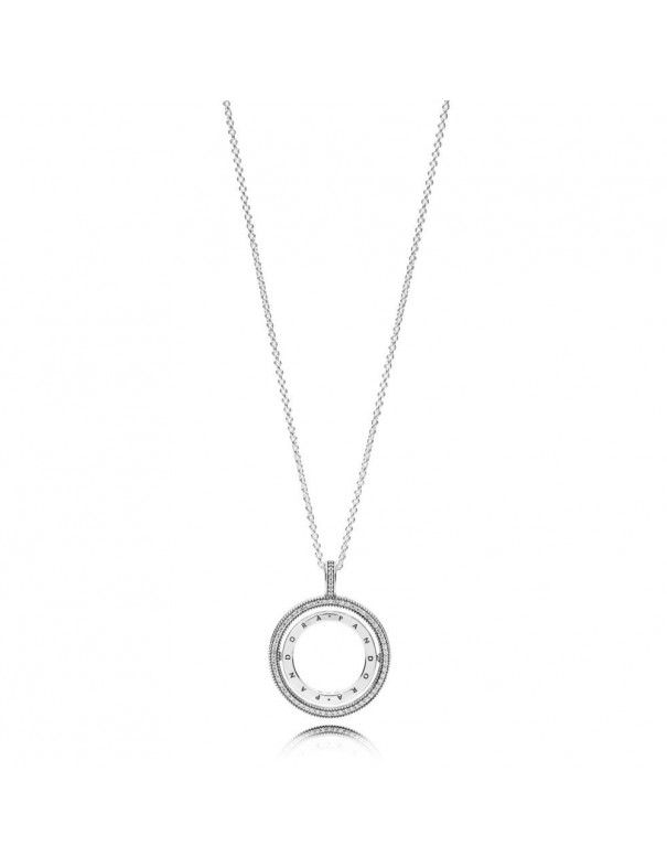 Collar Pandora Plata Corazones Girando 45397410CZ-60