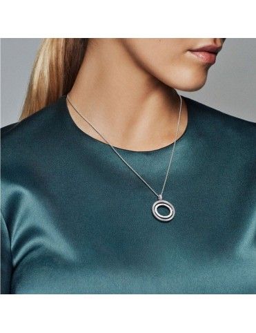 Collar Pandora Plata Corazones Girando 45397410CZ-60